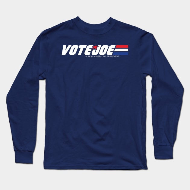 Vote for Joe Biden A Real American President Long Sleeve T-Shirt by crocktees